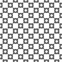 Schwarz-Weiß-nahtlose Mustertextur. Ziergrafik in Graustufen. Mosaik Ornamente. Mustervorlage. vektor