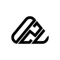 ozu brev logotyp kreativ design med vektor grafisk, ozu enkel och modern logotyp.