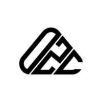 ozc brev logotyp kreativ design med vektor grafisk, ozc enkel och modern logotyp.