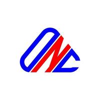 Onc Letter Logo kreatives Design mit Vektorgrafik, Onc einfaches und modernes Logo. vektor