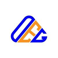 oeg-brief-logo kreatives design mit vektorgrafik, oeg-einfaches und modernes logo. vektor