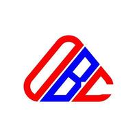 obc brev logotyp kreativ design med vektor grafisk, obc enkel och modern logotyp.
