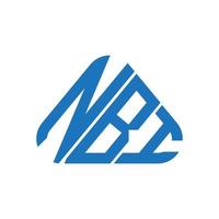 nbi brev logotyp kreativ design med vektor grafisk, nbi enkel och modern logotyp.