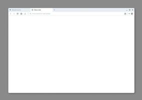 internet webb browser fönster gränssnitt attrapp vektor