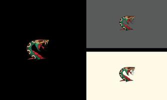 Kopf Königskobra grün Vector Illustration Design