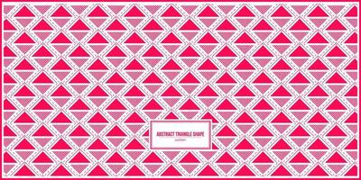 abstraktes dreiecksformmuster mit leuchtend rosa dominanter farbe vektor