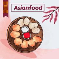 Designvorlage für asiatische Lebensmittelplakate vektor