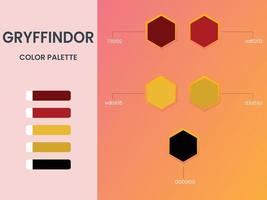 Gryffindor-Farbpalette vektor