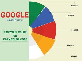 Google Farbpalette vektor