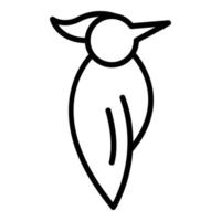 Naturspecht-Symbol, Umrissstil vektor