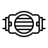 Motorpumpen-Bewässerungssymbol, Umrissstil vektor