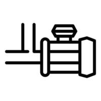 Symbol für Kompressorpumpe, Umrissstil vektor