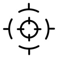 Fokusmodus-Symbol, Umrissstil vektor