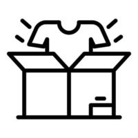 Verkaufsbox-Symbol, Umrissstil vektor