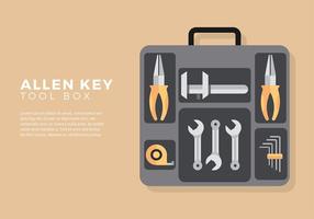 Allen Key Tool Box Gratis Vector