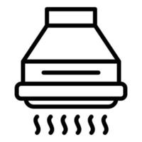 Symbol für die Luftpumpe der Küche, Umrissstil vektor