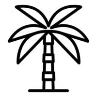 Pflanze Palme Symbol, Umriss-Stil vektor