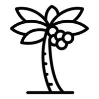 Dschungel-Palme-Symbol, Umriss-Stil vektor