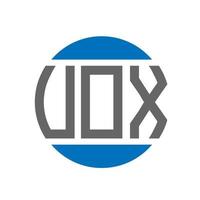 uox brev logotyp design på vit bakgrund. uox kreativ initialer cirkel logotyp begrepp. uox brev design. vektor