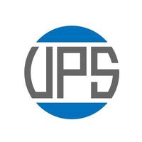 USV-Brief-Logo-Design auf weißem Hintergrund. ups kreative Initialen Kreis Logo-Konzept. ups Briefgestaltung. vektor