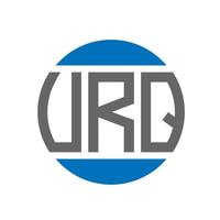 urq brev logotyp design på vit bakgrund. urq kreativ initialer cirkel logotyp begrepp. urq brev design. vektor