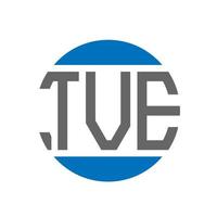 tve brev logotyp design på vit bakgrund. tve kreativ initialer cirkel logotyp begrepp. tve brev design. vektor