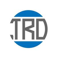 tro-Brief-Logo-Design auf weißem Hintergrund. tro kreative initialen kreis logokonzept. tro Briefgestaltung. vektor