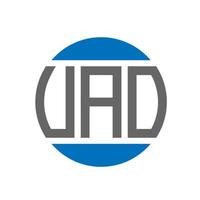 uao brev logotyp design på vit bakgrund. uao kreativ initialer cirkel logotyp begrepp. uao brev design. vektor