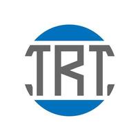 trt brev logotyp design på vit bakgrund. trt kreativ initialer cirkel logotyp begrepp. trt brev design. vektor