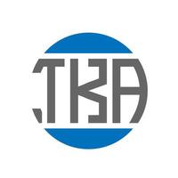 tka brev logotyp design på vit bakgrund. tka kreativ initialer cirkel logotyp begrepp. tka brev design. vektor