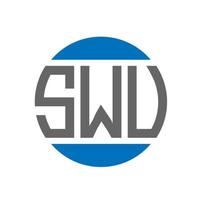swu brev logotyp design på vit bakgrund. swu kreativ initialer cirkel logotyp begrepp. swu brev design. vektor