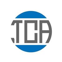 tca brev logotyp design på vit bakgrund. tca kreativ initialer cirkel logotyp begrepp. tca brev design. vektor