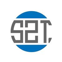 szt brev logotyp design på vit bakgrund. szt kreativ initialer cirkel logotyp begrepp. szt brev design. vektor