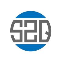 szq brev logotyp design på vit bakgrund. szq kreativ initialer cirkel logotyp begrepp. szq brev design. vektor