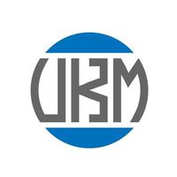 ukm brev logotyp design på vit bakgrund. ukm kreativ initialer cirkel logotyp begrepp. ukm brev design. vektor