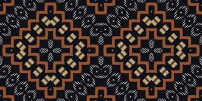 Batik-Textil-Ikat-Streifen nahtloses Muster digitales Vektordesign für den Druck Saree Kurti Borneo Stoffrand Pinselsymbole Farbfelder Baumwolle vektor