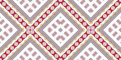 ikkat oder ikat frame batik textil nahtloses muster digitales vektordesign für druck saree kurti borneo stoff grenze pinsel symbole muster baumwolle vektor