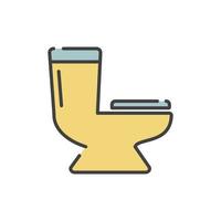 toalett sittplats ikon vektor illustration logotyp mall för många ändamål. isolerat på vit bakgrund.