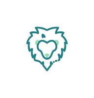 Löwen-Symbol-Vektor-Illustration-Logo-Vorlage für viele Zwecke. isoliert auf weißem Hintergrund. vektor