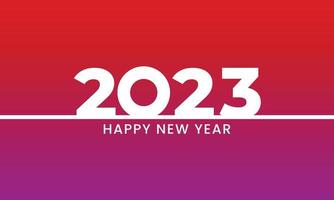 frohes neues jahr 2023. festliche feier. trendig und modern für Banner- und Medienbeitragsvorlagen vektor