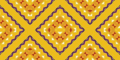 Ethno Ikat Chevron Batik Textil nahtloses Muster digitales Vektordesign für Print Saree Kurti Borneo Stoffrand Pinselsymbole Farbfelder Partykleidung vektor