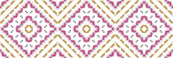 Batik-Textil-Ikat-Blumen, nahtloses Muster, digitales Vektordesign für den Druck, Saree, Kurti, Borneo, Stoffrand, Pinselsymbole, Muster, Partykleidung vektor