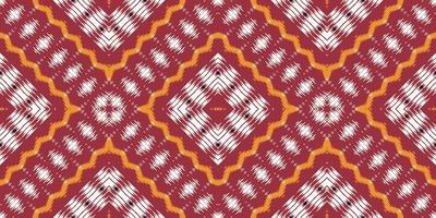 ikkat oder ikat damast batik textil nahtloses muster digitales vektordesign für druck saree kurti borneo stoff rand pinsel symbole muster stilvoll vektor