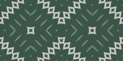 Batik-Textilmotiv Ikat-Stoff nahtloses Muster digitales Vektordesign für den Druck Saree Kurti Borneo Stoffrand Pinsel Symbole Farbfelder Designer vektor