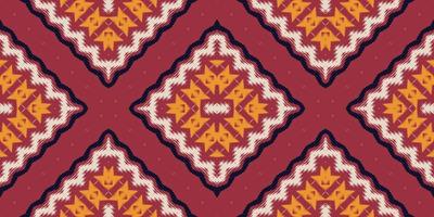 Ethno Ikat Chevron Batik Textil nahtloses Muster digitales Vektordesign für Print Saree Kurti Borneo Stoffrand Pinselsymbole Musterdesigner vektor