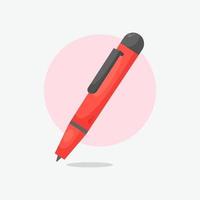 schule stift symbol cartoon stil illustration vektor