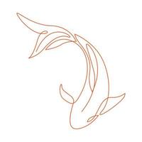 Goldfisch-Symbol-Logo-Design vektor