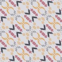 Batik Textil Ikat florales nahtloses Muster digitales Vektordesign für den Druck Saree Kurti Borneo Stoffrand Pinselsymbole Farbfelder Baumwolle vektor