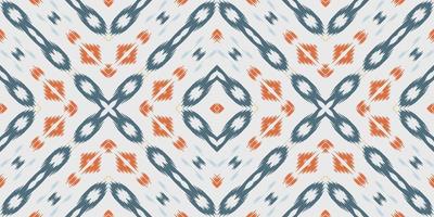 nahtloses muster der stammeskunst aus ikat-stoff. ethnische geometrische ikkat batik digitaler vektor textildesign für drucke stoff saree mughal pinsel symbol schwaden textur kurti kurtis kurtas