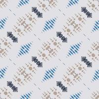 Batik-Textil-Ikat-Blume, nahtloses Muster, digitales Vektordesign für den Druck, Saree, Kurti, Borneo, Stoffrand, Pinselsymbole, Musterdesigner vektor